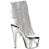 S�lv 18 cm ADORE-1017RSF ankelst�vler til damer med frynser