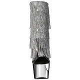 S�lv 18 cm ADORE-1017RSF ankelst�vler til damer med frynser