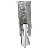 S�lv 18 cm ADORE-1017RSF ankelst�vler til damer med frynser