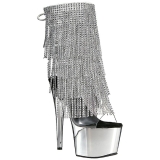 S�lv 18 cm ADORE-1017RSF ankelst�vler til damer med frynser