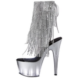 S�lv 18 cm ADORE-1017RSFT ankelst�vler til damer med frynser