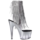 S�lv 18 cm ADORE-1017RSFT ankelst�vler til damer med frynser