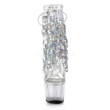 S�lv 18 cm ADORE-1017SQF pailletter ankelst�vler med frynser