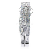 S�lv 18 cm ADORE-1017SQF pailletter ankelst�vler med frynser