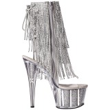 S�lv 18 cm ADORE-1017SRS ankelst�vler til damer med frynser
