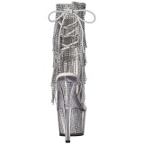 S�lv 18 cm ADORE-1017SRS ankelst�vler til damer med frynser