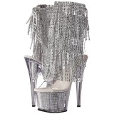 S�lv 18 cm ADORE-1017SRS ankelst�vler til damer med frynser