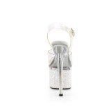 S�lv 18 cm ESTEEM-708LG-2 glitter h�jh�lede plateausko