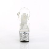 S�lv 18 cm ESTEEM-708LG glitter h�jh�lede plateausko