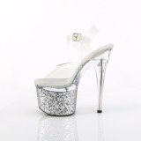 S�lv 18 cm ESTEEM-708LG glitter h�jh�lede plateausko