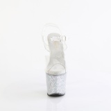 S�lv 18 cm LOVESICK-708SG glitter plateau sandaler sko