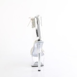 S�lv 18 cm PASSION-727RS gennemsigtige plateau h�je h�le med ankelremme