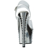 S�lv 18 cm Pleaser STARDUST-708 H�je H�le Krom Plateau