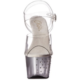 S�lv 18 cm STARDUST-708T Plateau H�jh�lede Sandaler Sko