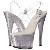 S�lv 18 cm STARDUST-708T Plateau H�jh�lede Sandaler Sko