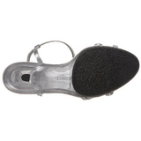Slv Glitter 8 cm BELLE-316 lave hjhlede sko med lav hl
