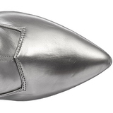 Sølv Mat 13 cm SEDUCE-3000 overknee støvler med hæl