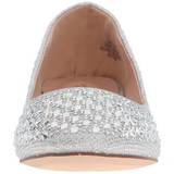 Slv TREAT-06 krystal sten ballerina sko med flade hle