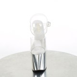 S�lv gennemsigtig 19 cm ENCHANT-708 h�jh�lede plateausko