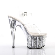 S�lv glimmer 18 cm Pleaser ADORE-708G poledance sandaler