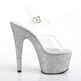 S�lv glimmer 18 cm Pleaser ADORE-708HMG poledance sko
