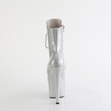 Sølv glitter 18 cm kvinder højhælede boots plateau