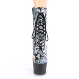 S�lv slange m�nster 18 cm ADORE-1020SP h�jh�lede ankelst�vler - pole dance st�vletter