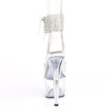 S�lv strass 18 cm ADORE-791-2RS pleaser h�je h�le med ankelmanchet