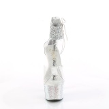 S�lv strass 18 cm BEJEWELED-7-RS-02 pleaser h�je h�le med ankelmanchet