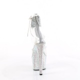 S�lv strass 18 cm BEJEWELED-7-RS-02 pleaser h�je h�le med ankelmanchet