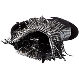 Sort 18 cm ADORE-1017RSFT ankelst�vler til damer med frynser