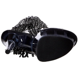 Sort 18 cm ADORE-1017RSFT ankelst�vler til damer med frynser