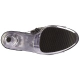 Sort 18 cm ADORE-1017SRS ankelst�vler til damer med frynser