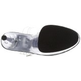 Sort 18 cm ADORE-708SRS H�jh�lede Sandaler Strass Plateau