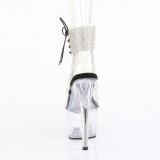 Sort 18 cm ADORE-791-2RS gennemsigtige plateau h�je h�le med ankelremme