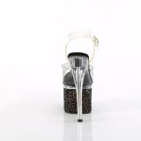 Sort 18 cm ESTEEM-708LG glitter h�jh�lede plateausko