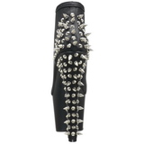 Sort 18 cm FEARLESS-700-28 ankelst�vler damer med plateaus�l