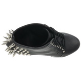 Sort 18 cm FEARLESS-700-28 ankelst�vler damer med plateaus�l