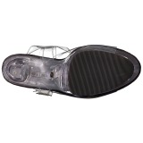 Sort 18 cm FLASHDANCE-708 stripper sandaler poledance sko LED pre