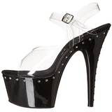 Sort 18 cm Pleaser ADORE-708LS H�je H�le Plateau