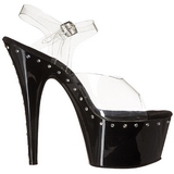 Sort 18 cm Pleaser ADORE-708LS H�je H�le Plateau
