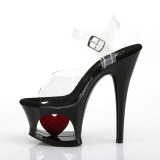 Sort 18 cm Pleaser MOON-708HRS H�je H�le Plateau
