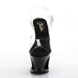 Sort 18 cm Pleaser MOON-708HRS H�je H�le Plateau