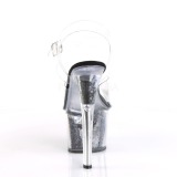 Sort 18 cm SKY-308GF glitter plateau sandaler sko