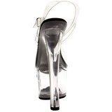 Sort 18 cm TIPJAR-708-5 stripper sandaler poledance sko