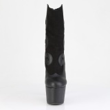 Sort ADORE 18 cm kvinder h�jh�lede boots plateau