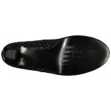 Sort Glimmer 10 cm QUEEN-01 store størrelser pumps sko