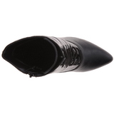 Sort Kunstl�der 10,5 cm VANITY-1020 Dame Ankelst�vler til M�nd