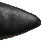 Sort Kunstlæder 10 cm CLASSIQUE-3011 Højhælede Overknee Støvler