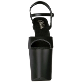 Sort Kunstl�der 20 cm Pleaser XTREME-809 H�je H�le Plateau
